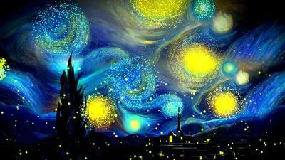 Serene Starry Wallpaper Space Wallpaper 4K 1920x1080 Pink, Yellow, Brown