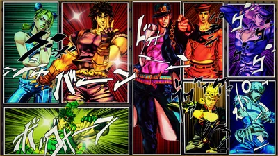 Crisp Characters Wallpaper Abstract Wallpaper 4K 1920x1080 Hd, Desktop, Wallpaper:, Featuring, Characters, From, The, Anime, Jojo, 039, Bizarre, Adventure, White, Brown, Ultrawide, Full HD