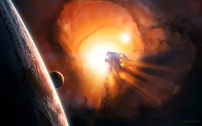 Sci Depicting Glowing Wallpaper 4K, Space category