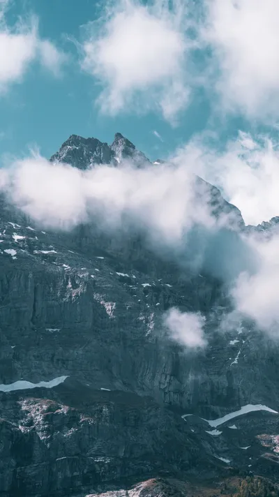 Rocky Mountains Nature Nature Wallpaper 4K 2239x3981 White, Gray