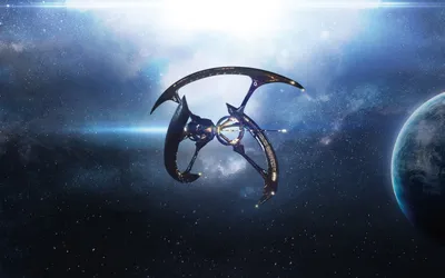 Spaceship Deep Space Wallpaper 4K, Space category