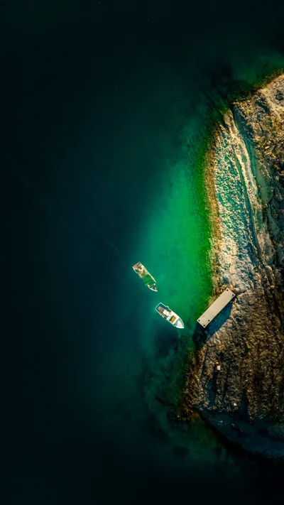 Aerial Boats Docked Turkish Abstract Wallpaper 4K 4536x8064 Brown