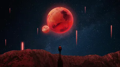 Moody Lonely Wallpaper Space Wallpaper 4K 3840x2160 Black