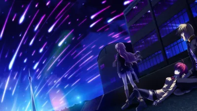 Anime Blue Cave Abstract Wallpaper 4K 3840x2160 Brown
