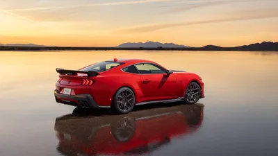 Mustang Dark Horse Cars Animals Wallpaper 4K 5677x3193 Gray, White