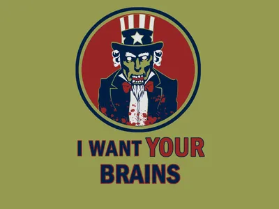 Dark Zombie Version Uncle Black/Dark Wallpaper 4K 1600x1200 Dark, Hd, Wallpaper, Featuring, A, Zombie, Version, Of, Uncle, Sam, Text, Want, Gray, Brown, Landscape