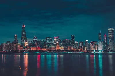 Epic Chicago Wallpaper Black/Dark Wallpaper 4K 4896x3268 Gray, Purple