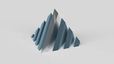Minimalist Winter Abstract Digital Wallpaper 4K, Nature category
