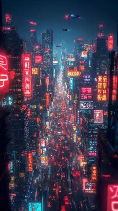 Vivid Cyberpunk Wallpaper World Wallpaper 4K 1080x1927 Brown, Purple