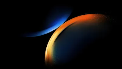 Samsung Galaxy Book Official Space Wallpaper 4K 2560x1440 Black, Orange, Pink