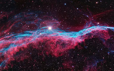 Red Blue Stars Space Wallpaper 4K 2560x1600 Pink, Gray