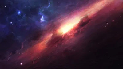 Minimal Space Cave Wallpaper 4K, Space category