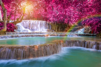 Real Waterfall Wallpaperbat Nature Wallpaper 4K 3225x2153 Gray