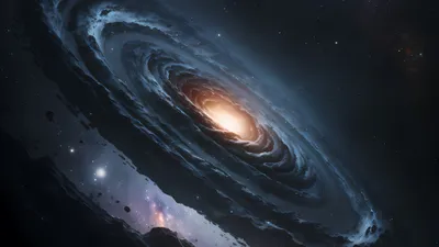 Galaxy Space Cave Wallpaper 4K, Space category