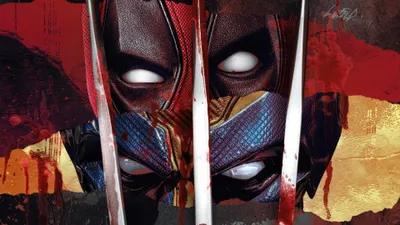 Vibrant Deadpool Wallpaper Abstract Wallpaper 4K 3840x2160 White