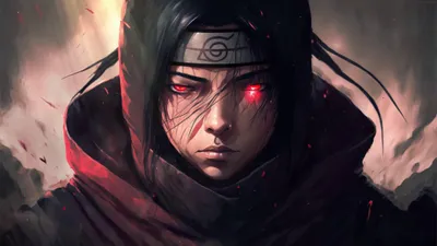 Itachi Uchiha Cave Abstract Wallpaper 4K 3840x2160 White, Pink