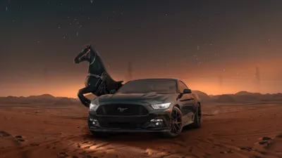 Dreamy Mustang Wallpaper Animals Wallpaper 4K 3840x2160 Orange, Brown