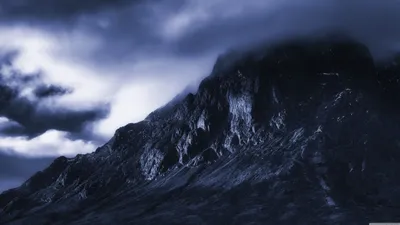 Dark Mountain Cave Black/Dark Wallpaper 4K 5120x2880 Brown, White