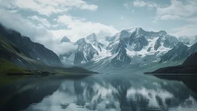 Caucasus Mountains Nature Nature Wallpaper 4K 1280x720 Gray