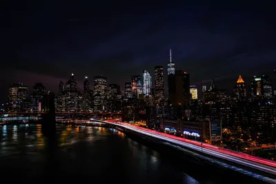 New York City Night World Wallpaper 4K 5822x3881 Blue, Gray