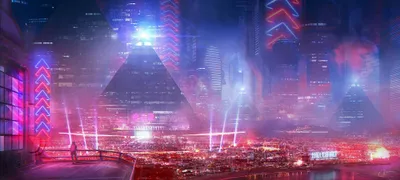 Radiant Cyberpunk Wallpaper Technology Wallpaper 4K 2000x900 Brown