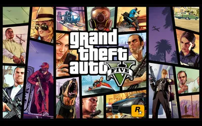 Collage Grand Theft Wallpaper 4K, Abstract category