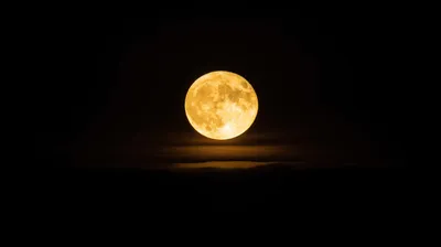 Full Moon Com Space Wallpaper 4K 1920x1076 Purple, Orange