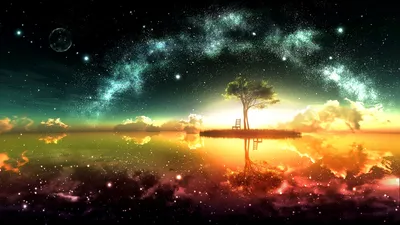 Golden Surreal Wallpaper Space Wallpaper 4K 1920x1080 White