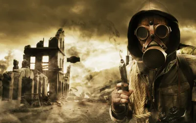 Soldier Gas Mask Wallpaper 4K, Games category