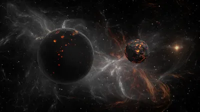 Sci Space Two Molten Wallpaper 4K, Space category