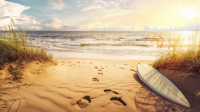 Sunny Beach Footprints Nature Wallpaper 4K 2912x1632 Hd, Wallpaper:, Of, A, Sunny, Beach, Scene, With, Footprints, Sand, Leading, Sea, White, Ultrawide, QHD