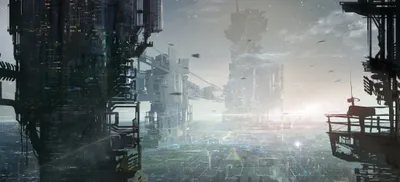 Futuristic Sci Cityscape Towering Wallpaper 4K, World category