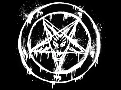 Misty Dark Wallpaper Black/Dark Wallpaper 4K 1600x1200 A, Dark, Occult-themed, Hd, Wallpaper:, Featuring, Striking, Pentagram, Design, Against, Black, Embodying, White, Gray, Landscape