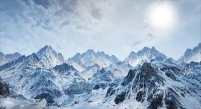 Mountain Range Nature Wallpaper 4K, Nature category