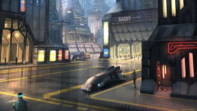 Vibrant Sci Cityscape Sleek Wallpaper 4K, World category