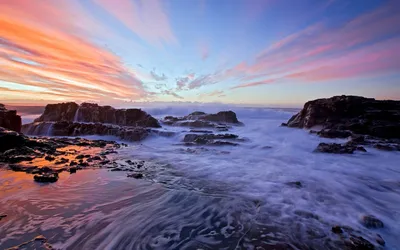 Vibrant Ocean Wallpaper Wallpaper 4K, Nature category