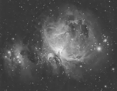 Grayscale Starry Sky Space Wallpaper 4K, Space category