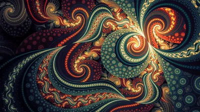 Vibrant Abstract Wallpaper Abstract Wallpaper 4K 2560x1440 An, Abstract, Hd, Wallpaper:, Featuring, Vibrant, Psychedelic, Colors, Intricate, Fractal, Patterns, Creating, Black, Ultrawide, QHD