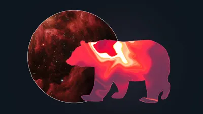 Moody Bear Wallpaper Wallpaper 4K, Space category