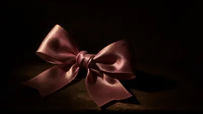 Dreamy Pink Wallpaper Black/Dark Wallpaper 4K 3840x2160 Pink, Satin, Bow, On, A, Shadowed, Dark, Surface, Rendered, Ultra, Desktop, Brown, Black, Gray, Ultrawide, 4k