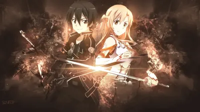 Vivid Kirito Wallpaper Abstract Wallpaper 4K 1920x1080 Hd, Wallpaper:, Features, Kirito, And, Asuna, Yuuki, From, Sword, Art, Online, Intense, White, Brown, Ultrawide, Full HD