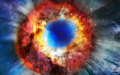 Vibrant Sci Depicting Cosmic Wallpaper 4K, Space category