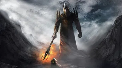 Morgoth Lord Rings Standing Wallpaper 4K, Fantasy category