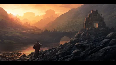 Captivating Fantasy Landscape Wallpaper 4K, Nature category