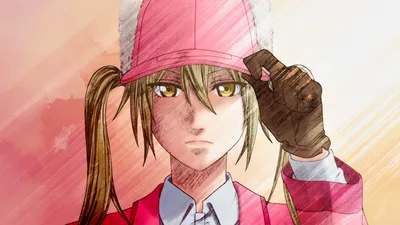 Anime Eosinophil Cells Abstract Wallpaper 4K 2560x1440 Hd, Anime, Wallpaper:, Featuring, Eosinophil, From, Cells, At, Work, Showcasing, Her, Determined, White, Ultrawide, QHD