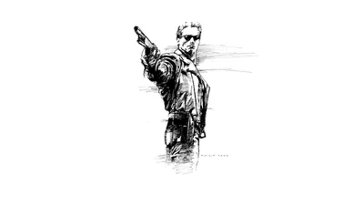 Minimalist Terminator Movie Judgment Minimal Wallpaper 4K 1920x1080 Minimalist, Terminator, Movie, 2, Judgment, Day, Hd, Desktop, White, Ultrawide, Full HD