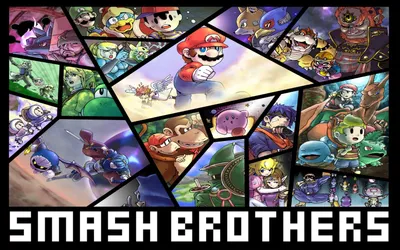 Characters Super Smash Games Wallpaper 4K 1680x1050 Hd, Desktop, Wallpaper:, Featuring, Characters, From, Super, Smash, Bros., Brawl, Including, Mario, White, Ultrawide