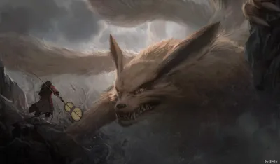 Serene Dramatic Wallpaper Animals Wallpaper 4K 3840x2251 Hd, Desktop, Wallpaper, Featuring, A, Dramatic, Scene, From, Naruto, Kurama, Nine-tailed, Fox, Gray, Ultrawide, 4k
