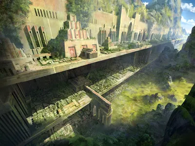 Sprawling Fantasy Cityscape Built Mountainside World Wallpaper 4K 3200x2400 Hd, Desktop, Wallpaper, Featuring, A, Sprawling, Fantasy, Cityscape, Built, Into, Mountainside, Intricate, Gray, Landscape, QHD