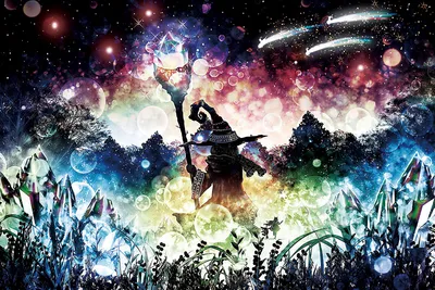 Vivid Fantasy Wallpaper Fantasy Wallpaper 4K 1920x1280 Hd, Desktop, Wallpaper, Featuring, A, Fantasy, Anime, Wizard, Wielding, Glowing, Staff, Set, White, Landscape, Full HD